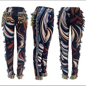 Brand new jogger pants with tassels